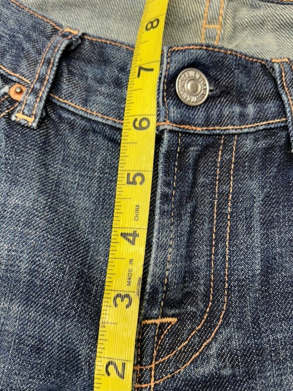 7 For All Mankind Joyce Jeans Women's 26 Blue Made in the USA - Picture 7 of 14